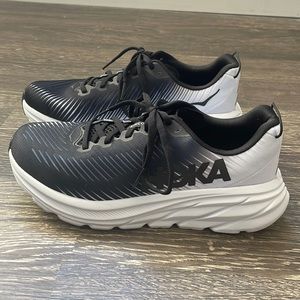 Hoka One One Rincon 3 Black & White running / walking shoes